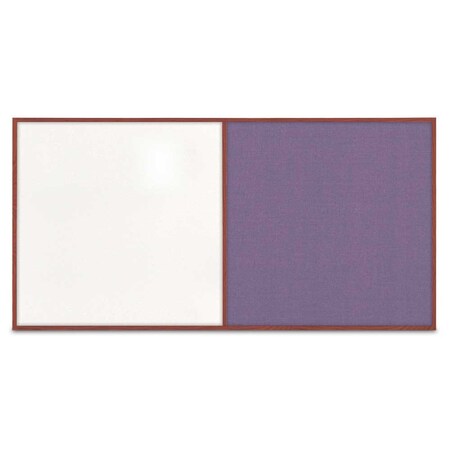 United Visual Products Enclosed Corkboard, 3 Door, 96"x48", 4" Fra UV3413-GOLD-AMETHY